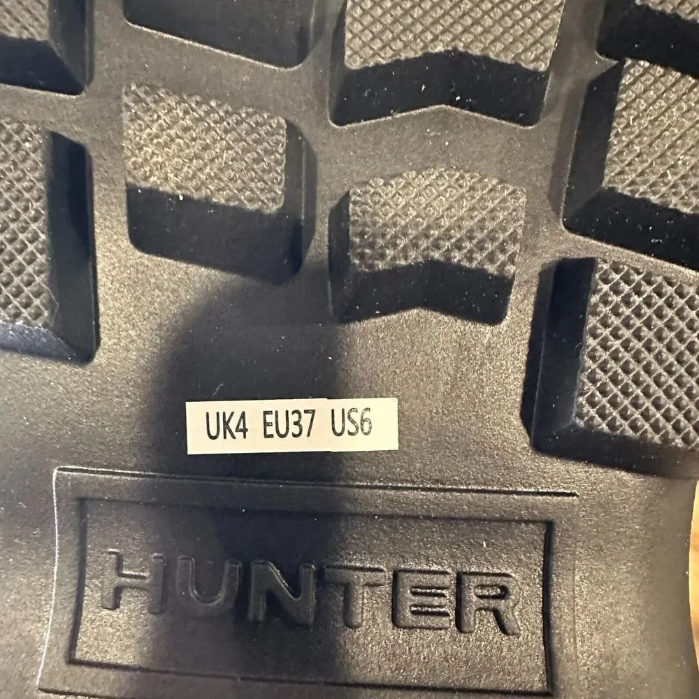New Womens Hunter Intrepid Tall Black Insulated Puffy Winter Snow Boots Size 6 M